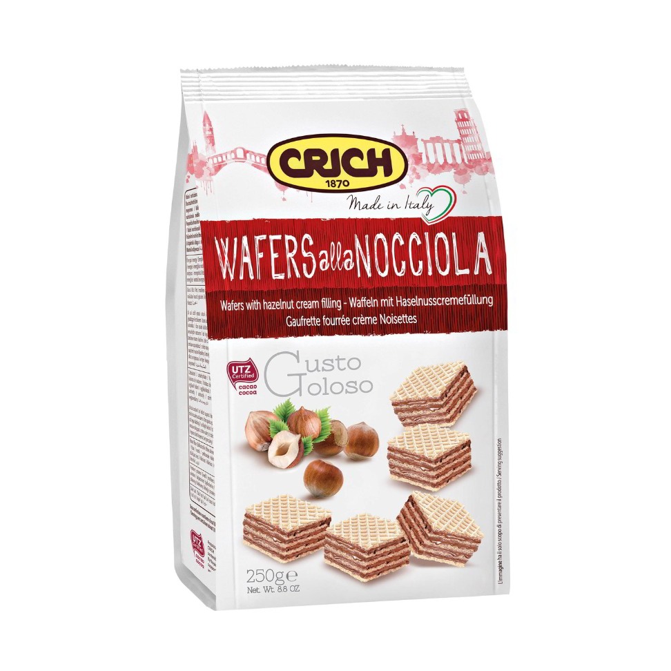 CRICH WAFER SACCHETTO NOCCIOLA GR.250 PZ 10