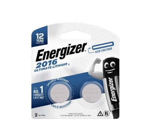 ENERGIZER LITHIUM CR2016 2X10 (48340)