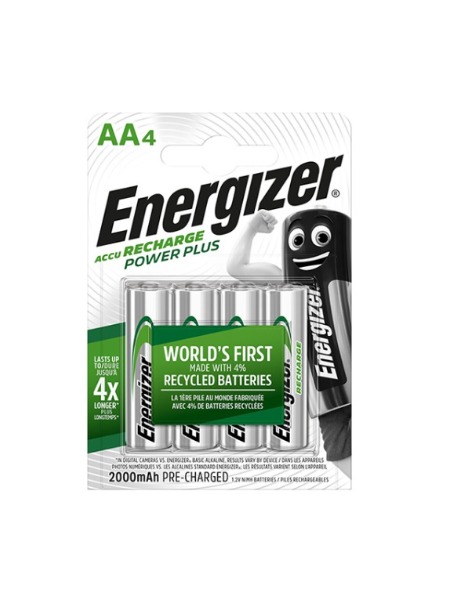 ENERGIZER STILO RICARIC. HR6 MAH 2000 4 PILE P.ZZI 12