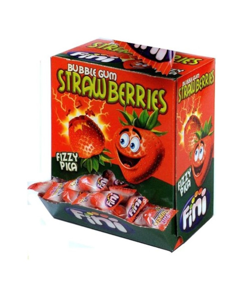 FINI BUBBLE GUM FRAGOLA FRIZZ BOX 200 PZ