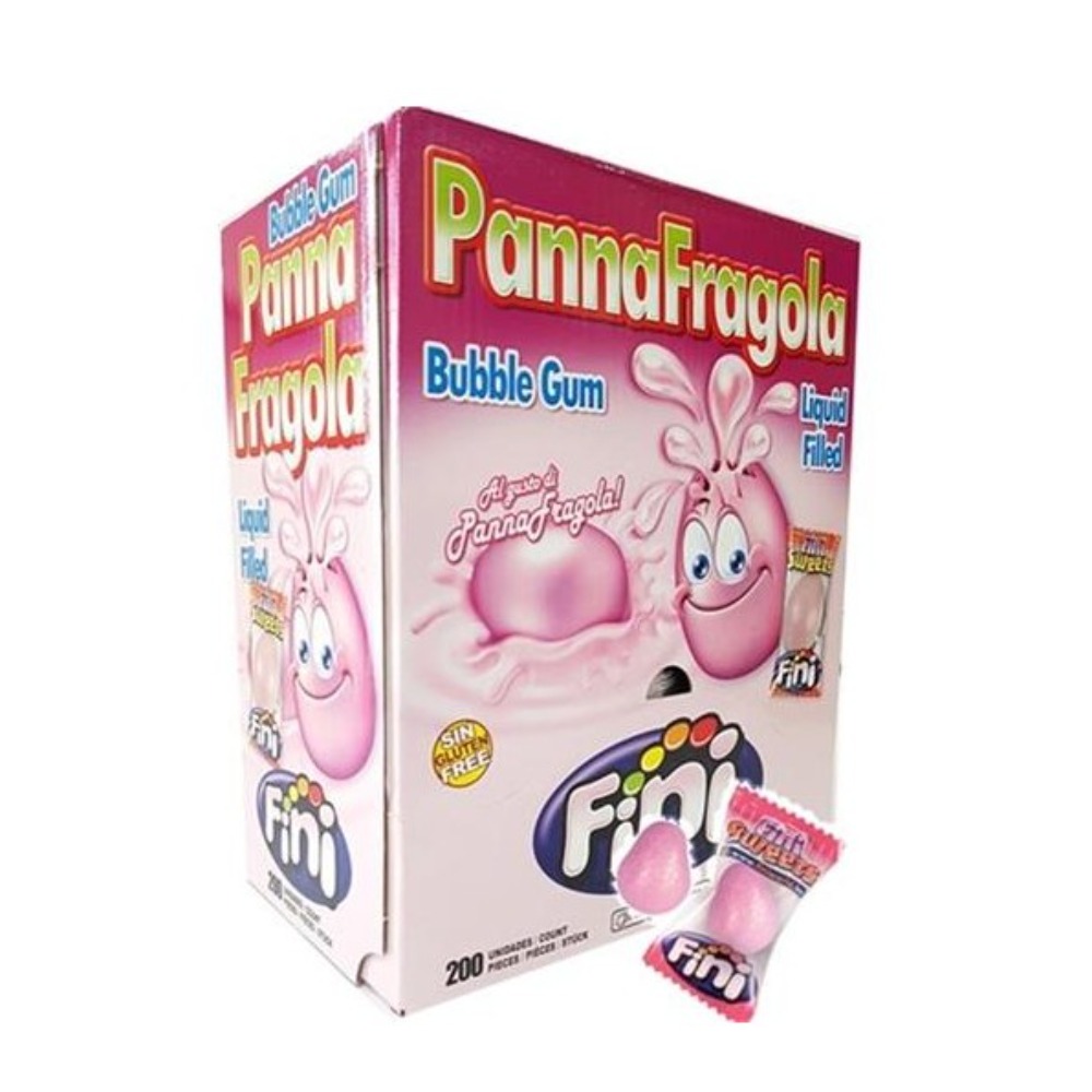 FINI BUBBLE GUM PANNA FRAGOLA BOX 200 PZ