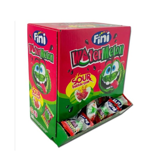 FINI BUBBLE GUM WATERMELON BOX 200 PZ
