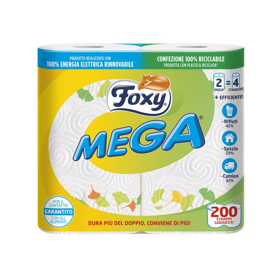 FOXY FOXY MEGA ROTOLO CUCINA 2 ROTOLI PZ 12