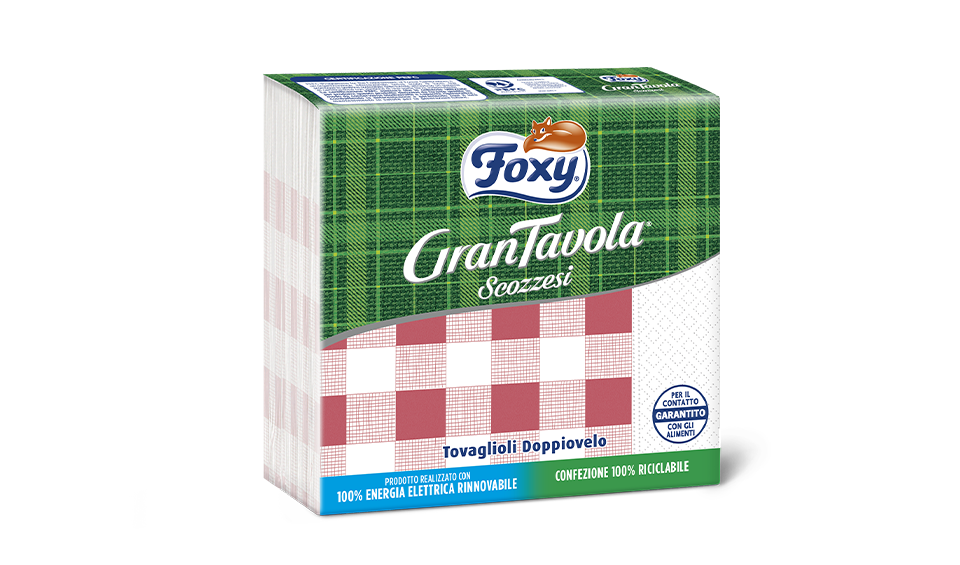 FOXY GRAN TAVOLA SCOZ. 33 X 33 2 VELI X43 PZ 36