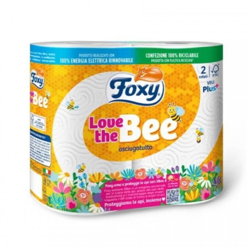FOXY ROTOLO CASA LOVE BEE 2 VELI 2 ROTOLI PZ 14