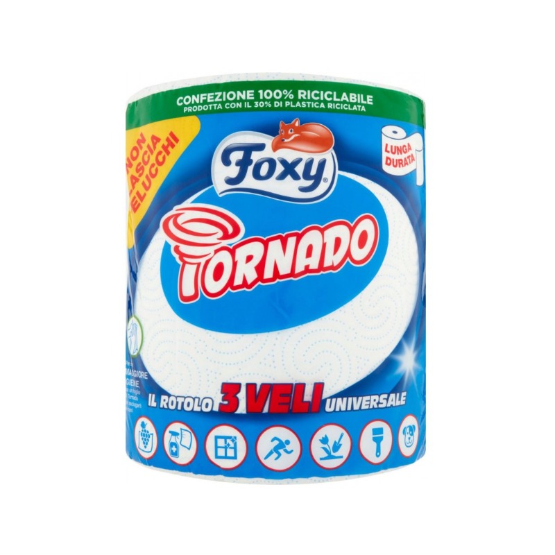 FOXY TORNADO BLU BOBINA 3 VELI 1 ROTOLO PZ 8