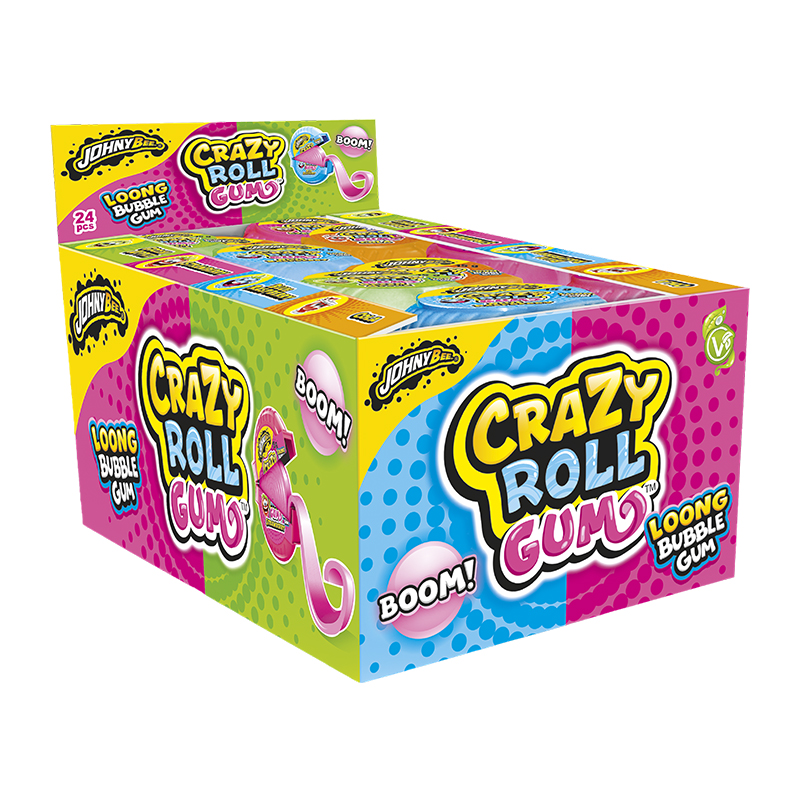 JOYGUM BUBBLE GUM CRAZY ROLL GR.15 PZ 24 (508)