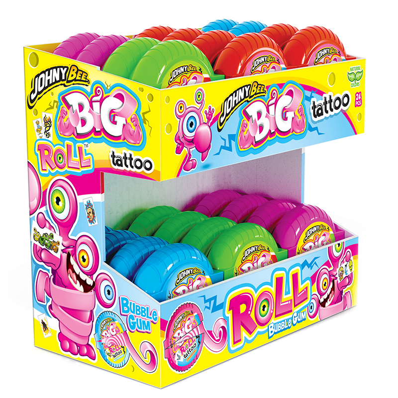 JOYGUM BUBBLE GUM MEGA BIG ROLL GR.40 PZ 24 (175)