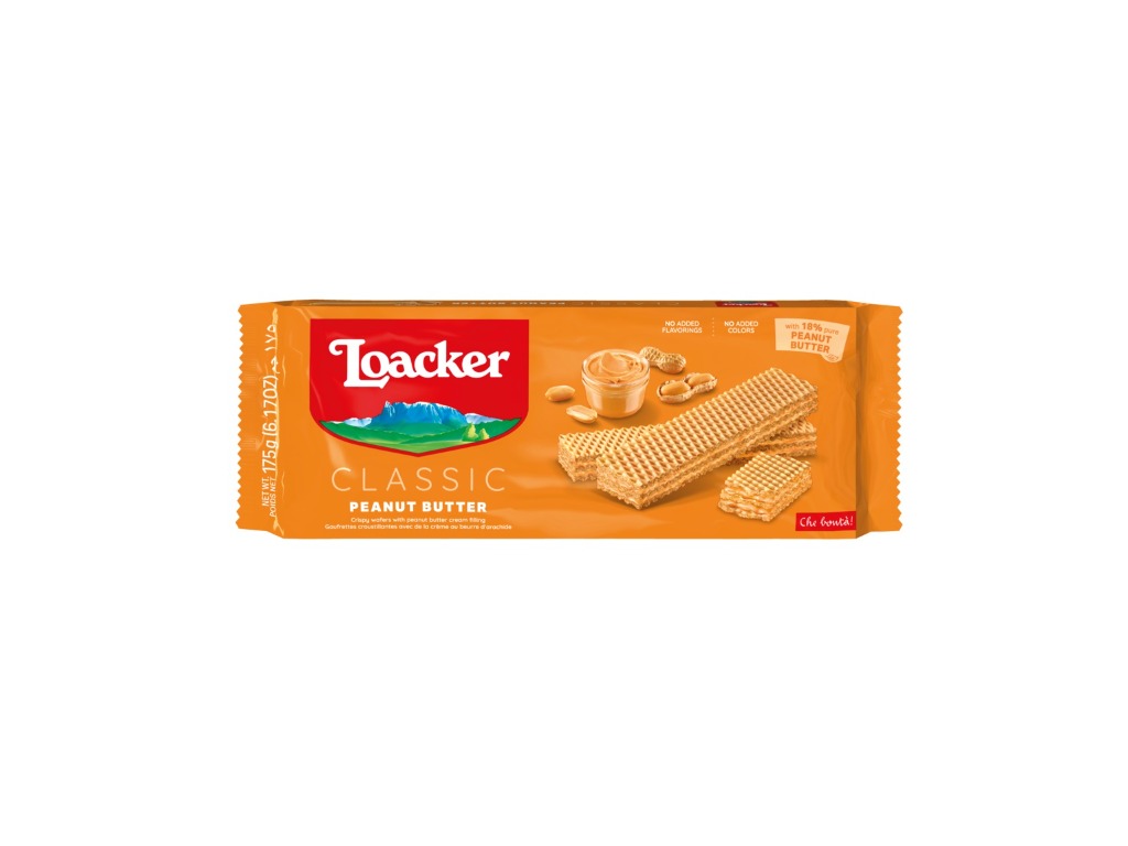 LOACKER WAFER PEANUT BUTTER GR.175X18